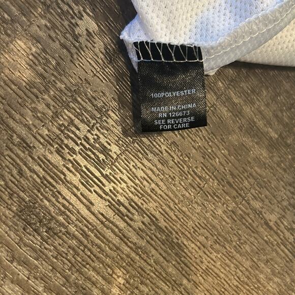 NWOT NFL Oakland Raiders Women's Soft Mesh Jersey Varsity Tee Shirt Size L - Picture 6 of 7